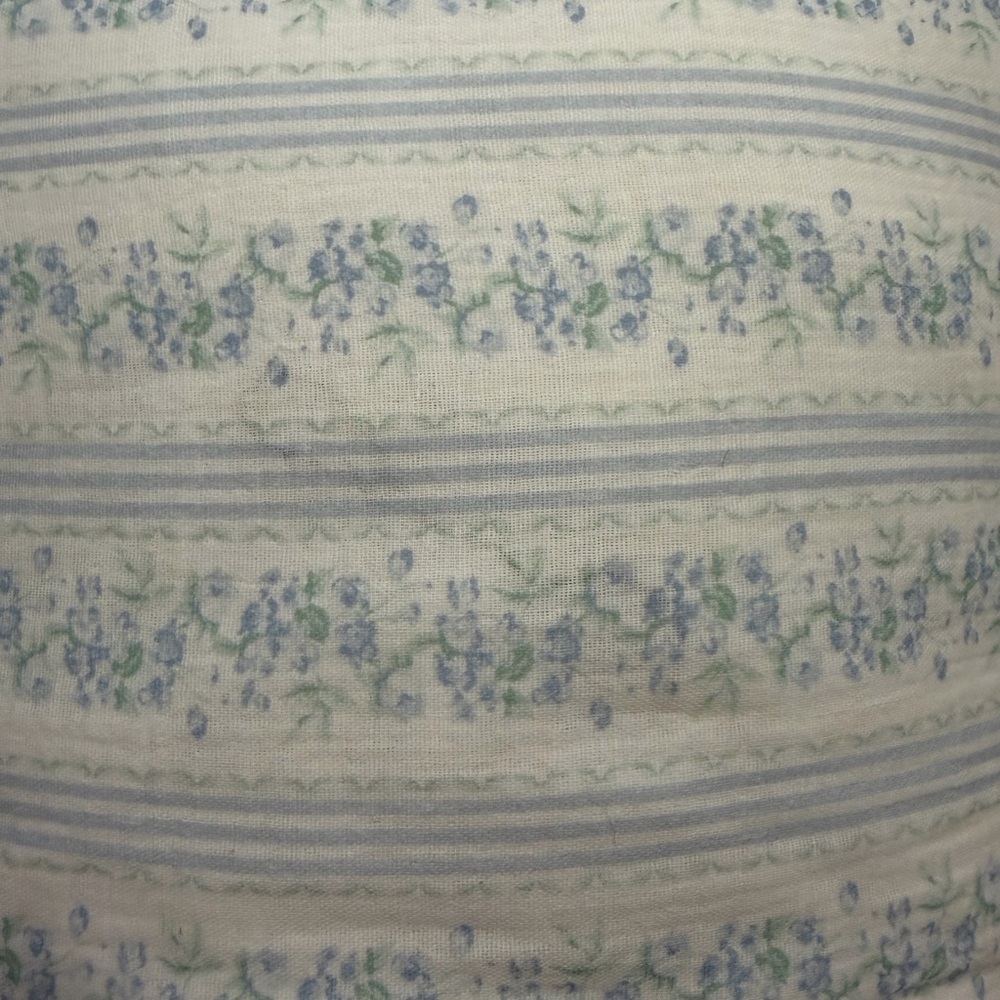 Coquette Fancy Blue Floral Ruffle Pillow - Decorative Accent ~ Charming - Picture 10 of 12